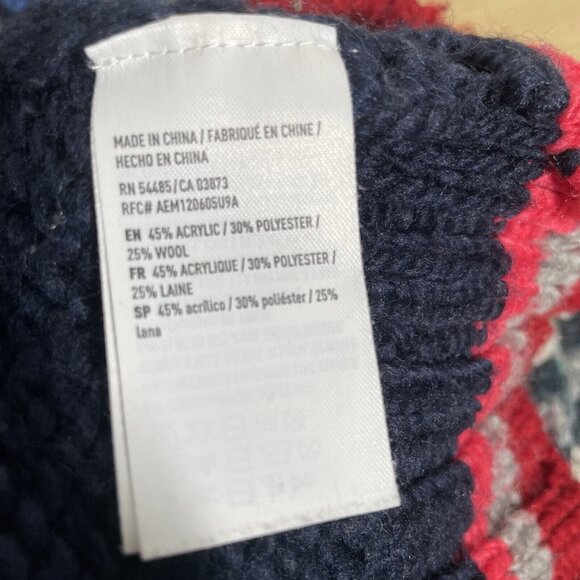 American Eagle Knit Sweater‎ Rainbow Bright Wool Acrylic blend Women’s Medium - Picture 4 of 5